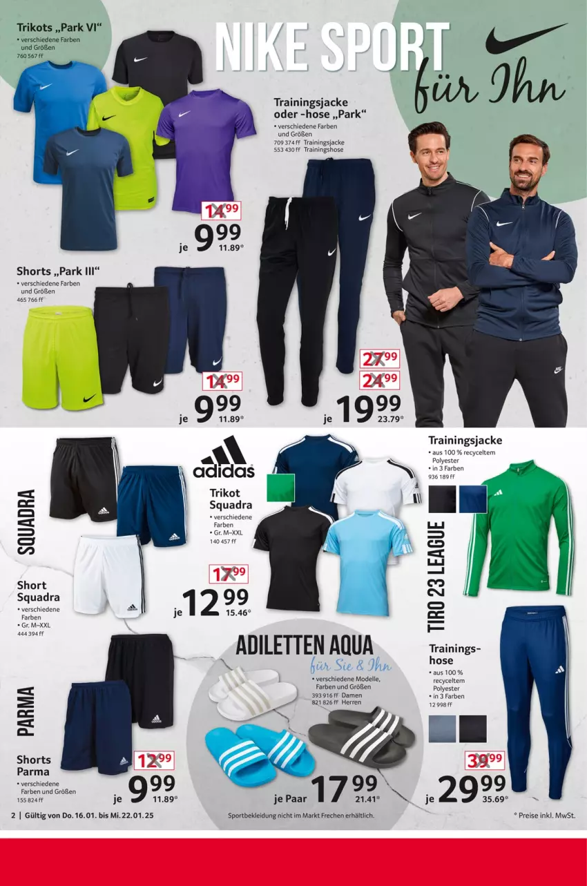 Aktueller Prospekt Selgros - Non Food - von 16.01 bis 22.01.2025 - strona 2 - produkty: aqua, dell, eis, elle, hose, Jacke, kleid, Kleidung, Mode, quad, reis, shorts, Sport, Ti, Trainingshose, Trikot