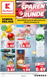 Gazetka promocyjna Kaufland - Extra-Angebote - Gazetka - ważna od 09.10 do 09.10.2024 - strona 1 - produkty: Alwa, angebot, angebote, beutel, bsf, Cap, cappuccino, cin, eis, elle, filet, fleisch, ilag, Kalbfleisch, krüger, mango, medaillons, mineralwasser, natur, natürliches mineralwasser, reis, rel, Ti, volvic, wasser, ZTE