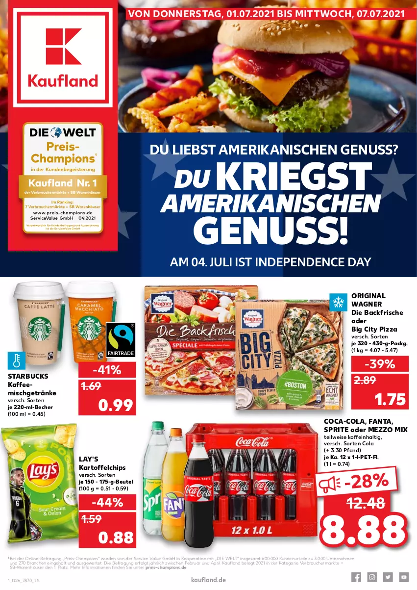 Aktueller Prospekt Kaufland - von 01.07 bis 07.07.2021 - strona 1