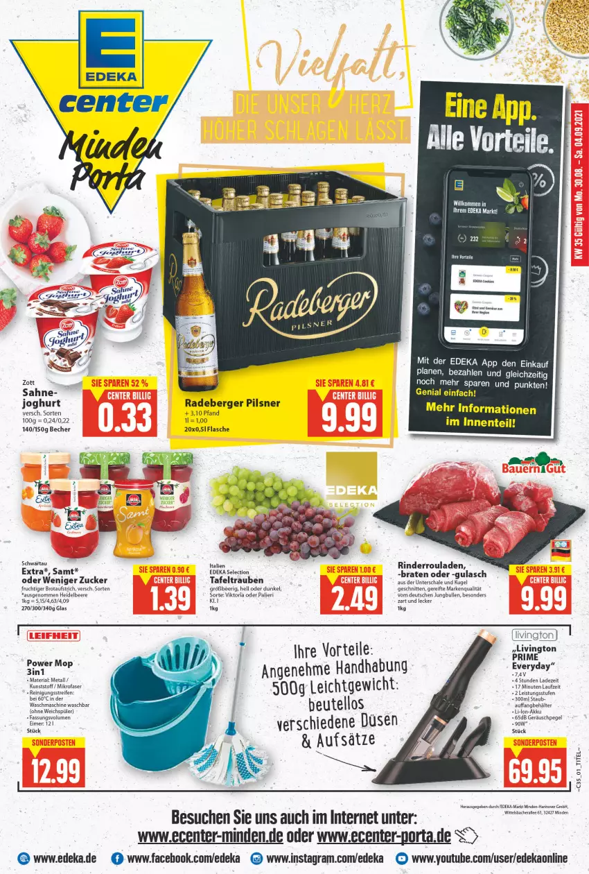 Aktueller Prospekt E Center - Angebote der Woche - von 30.08 bis 04.09.2021 - strona 1