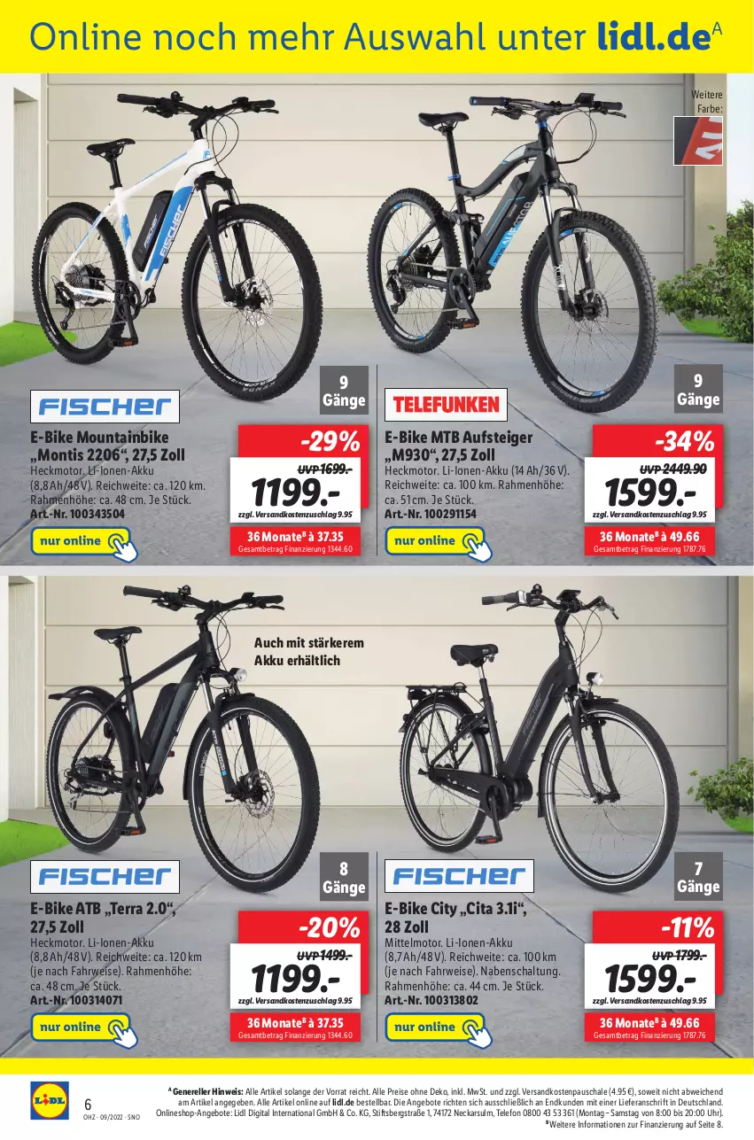 Aktueller Prospekt Lidl - Wochen-Highlights im Onlineshop - von 28.02 bis 06.03.2022 - strona 6 - produkty: akku, angebot, angebote, E-Bike, eis, elle, Mountainbike, ndk, reis, rel, rwe, Schal, Schale, telefon, Ti, uhr