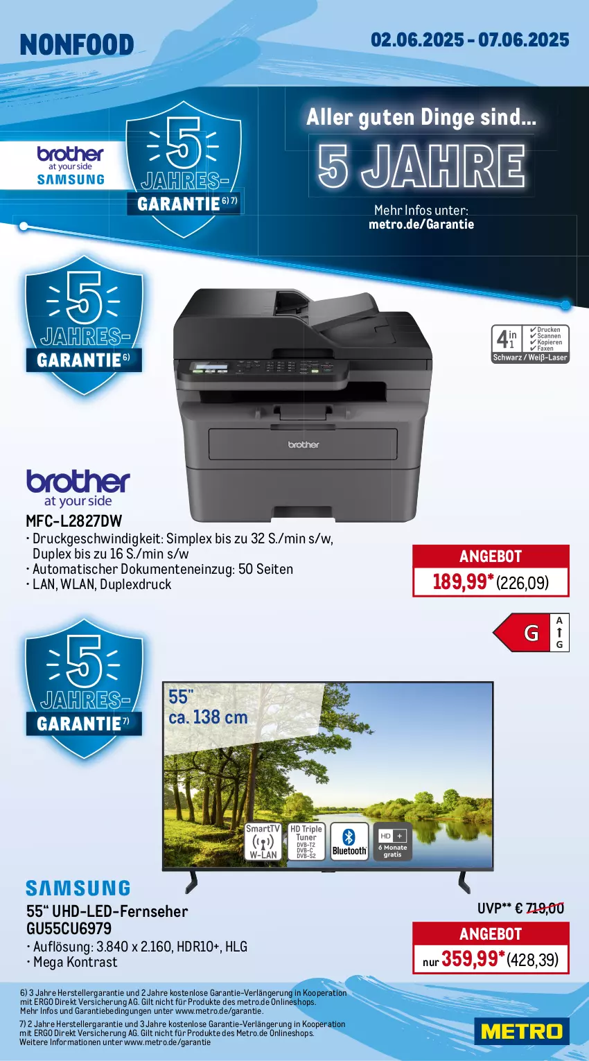 Aktueller Prospekt Metro - Wochen-Angebote - von 02.06 bis 07.06.2025 - strona 22 - produkty: angebot, auto, elle, ente, fernseher, LG, Metro, sim, teller, Ti, tisch, uhd