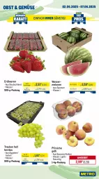 Gazetka promocyjna Metro - Wochen-Angebote - Gazetka - ważna od 07.06 do 07.06.2025 - strona 7 - produkty: angebot, aqua, beere, beeren, brie, eis, erdbeere, erdbeeren, filet, filets, fisch, fleisch, lachs, lachsfilet, matjes, Matjesfilet, matjesfilets, melone, melonen, Metro, obst, pfirsich, pfirsiche, Räucherlachs, reis, rwe, Schal, Schale, Ti, tiefpreis, trauben, wasser, wassermelone, wassermelonen