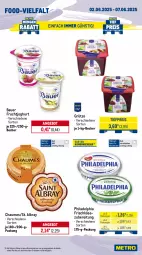 Gazetka promocyjna Metro - Wochen-Angebote - Gazetka - ważna od 07.06 do 07.06.2025 - strona 9 - produkty: albray, angebot, auer, Bau, Bauer, Becher, chaumes, cocktail, eis, frischkäse, frischkäsezubereitung, frucht, fruchtjoghurt, grütze, joghur, joghurt, Käse, küche, Küchen, Lauchzwiebel, lauchzwiebeln, mac, mais, milch, obst, philadelphia, reis, rispentomaten, spargel, St. Albray, Ti, tiefpreis, tomate, tomaten, zucker, zuckermais, zwiebel, zwiebeln