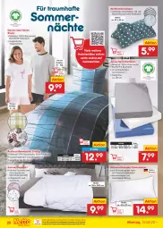 Gazetka promocyjna Netto Marken-Discount - Filial-Angebote - Gazetka - ważna od 20.08 do 20.08.2022 - strona 26 - produkty: Bau, baumwolle, bett, bettwäsche, bio, eis, Germ, heimtextilien, jersey spannbettlaken, kissen, Laufen, mikrofaser, nackenkissen, nackenstützkissen, ndk, reis, Ria, rwe, shorty, spannbettlaken, steppbett, Ti, versandkostenfrei, wolle