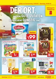 Gazetka promocyjna Netto Marken-Discount - Filial-Angebote - Gazetka - ważna od 20.08 do 20.08.2022 - strona 33 - produkty: Alpenhain, angebot, bestpreis, beutel, Dr. Oetker, eis, elle, fertiggericht, frosta, galbani, Käse, kuchen, kühlregal, langnese, magnum, marmorette, mozzarella, Paula, Pfannkuchen, Poffertjes, regal, reis, rel, Strudel, Ti, ZTE