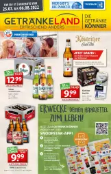 Gazetka promocyjna Getraenkeland - Gazetka - ważna od 06.08 do 06.08.2022 - strona 1 - produkty: aktionspreis, Astra, eis, Elan, köstritzer, Lübzer, pils, reis, rwe, Ti, weck, wilkinson