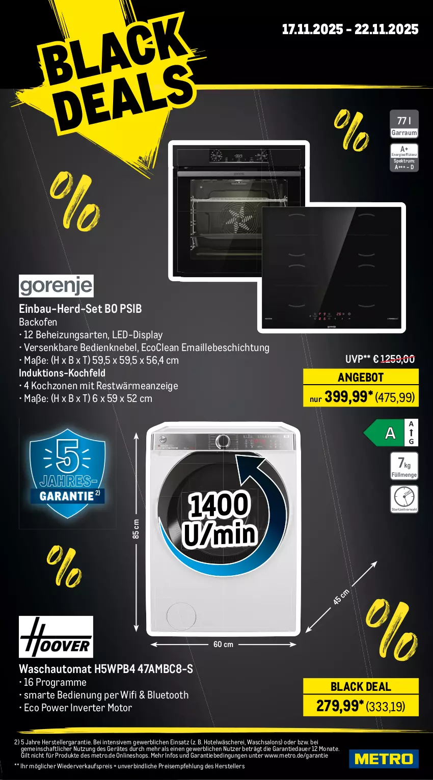 Aktueller Prospekt Metro - Wochen-Angebote - von 17.11 bis 22.11.2025 - strona 19 - produkty: akku, angebot, auer, auto, backofen, Bau, bürste, Dyson, eis, Elektro, elle, garraum, gin, handstaubsauger, hochdruckreiniger, kochfeld, lack, mac, maille, Metro, Ofen, reiniger, reis, rum, Schere, schlauch, sonderposten, Spektrum, Spezi, staubsauger, teller, Ti, Tiere