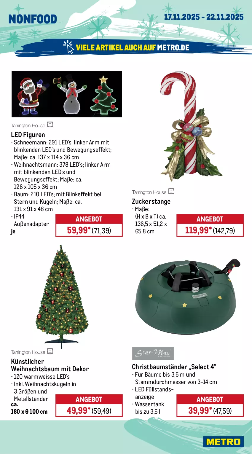 Aktueller Prospekt Metro - Wochen-Angebote - von 17.11 bis 22.11.2025 - strona 25 - produkty: adapter, angebot, Bau, eis, Kugel, messer, Metro, Ti, wasser, wassertank, Weihnachtsbaum, Weihnachtskugeln, zucker