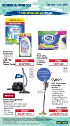 Gazetka promocyjna Metro - Wochen-Angebote - Gazetka - ważna od 22.11 do 22.11.2025 - strona 17 - produkty: akku, angebot, apfel, auto, bacardi, bacardi rum, beere, beeren, Behälter, bodenstaubsauger, bree, burgunder, chardonnay, Dyson, eis, Elektro, elle, ente, flasche, freixenet, frucht, getränk, getränke, Glühwein, grauburgunder, harman, honig, kraft, küche, Küchen, küchentücher, mac, Metro, Palette, Papaya, pfirsich, Reinigung, reis, Rivaner, rum, sonderposten, Stachelbeeren, staubsauger, teller, Ti, Tiere, tisch, tücher, usb, waschmittel, wein, zewa