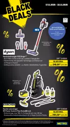 Gazetka promocyjna Metro - Wochen-Angebote - Gazetka - ważna od 22.11 do 22.11.2025 - strona 18 - produkty: akku, angebot, auer, auto, backofen, Bau, bürste, Dyson, eis, Elektro, elle, garraum, gin, handstaubsauger, hochdruckreiniger, kochfeld, lack, mac, maille, Metro, Ofen, reiniger, reis, rum, Schere, schlauch, sonderposten, Spektrum, Spezi, staubsauger, teller, Ti, Tiere