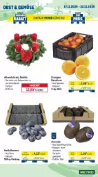 Gazetka promocyjna Metro - Wochen-Angebote - Gazetka - ważna od 22.11 do 22.11.2025 - strona 7 - produkty: Adventskranz, angebot, aqua, avocado, Becher, beere, beeren, beutel, dekoration, eis, elinas, fisch, fische, Fischer, frischfisch, garnelen, garnier, heidelbeere, heidelbeeren, Kranz, krone, lack, matjes, Metro, navelina, obst, orange, orangen, reis, Schal, Schale, Schere, Ti, tiefpreis