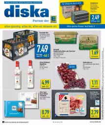 Gazetka promocyjna Diska - Prospekte - Gazetka - ważna od 05.03 do 05.03.2022 - strona 1 - produkty: aktionspreis, angebot, angebote, auer, Becher, bier, butter, Dairygold, doppelkorn, eis, flasche, gin, gulasch, hasseröder, irische butter, Kamin, Kette, korn, reis, ritter, ritter sport, schinken, schoko, schokolade, Sport, Streichzart, tafeltrauben, Ti, trauben