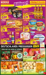 Gazetka promocyjna Norma - Norma - Gazetka - ważna od 27.11 do 27.11.2023 - strona 9 - produkty: Becher, eis, elle, erde, flasche, fleisch, frischkäse, gin, goldkrone, grüner veltliner, gulasch, haselnuss, Heu, Kaki, kartoffel, kartoffeln, Käse, käse vielfalt, kräuter, krone, kühlregal, LG, nuss, obst, Obst und Gemüse, oder kräuter, pils, premium pils, regal, reis, reiss, sac, sahne, Schmelzkäse, schwein, schweine, schweinefleisch, snack, speisekartoffeln, Spezi, Ti, tiefpreis, und gemüse, wein, weine, Weißwein