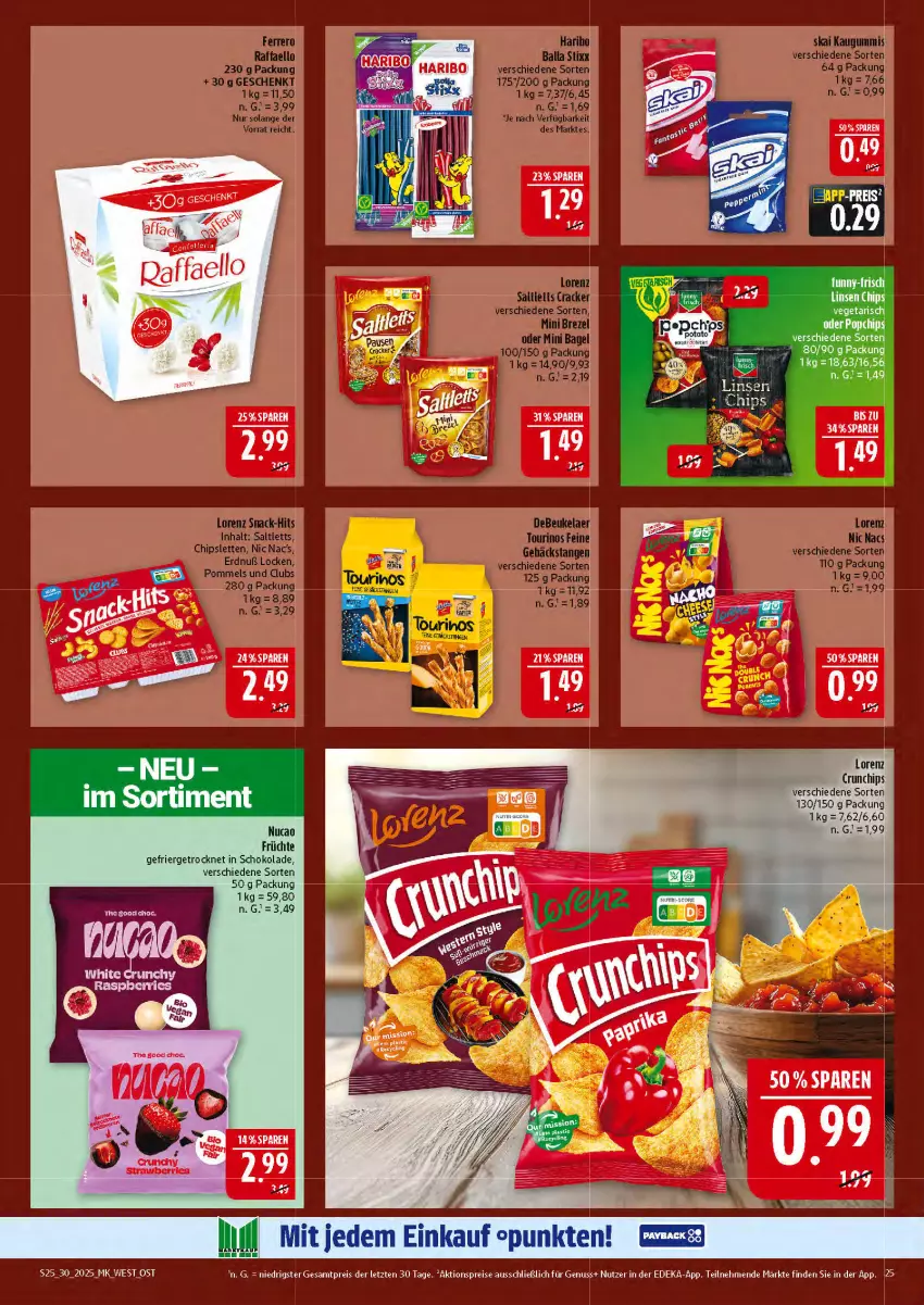 Aktueller Prospekt Marktkauf - Prospekt - von 20.07 bis 26.07.2025 - strona 25 - produkty: aktionspreis, chips, crunchips, deka, eis, früchte, HP, lorenz, lorenz crunchips, nuss, reis, schoko, schokolade, Ti, Vegeta, ZTE