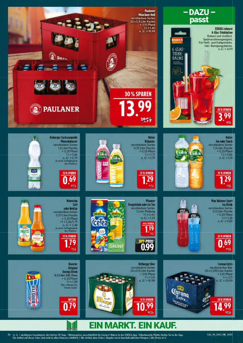 Aktueller Prospekt Marktkauf - Prospekt - von 20.07 bis 26.07.2025 - strona 26 - produkty: aktionspreis, bürste, deka, eis, getränk, getränke, nuss, Reinigung, reinigungsbürste, reis, spülmaschinen, Ti, Trinkhalme, ZTE
