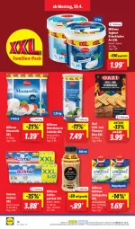 Gazetka promocyjna Lidl - Aktionsprospekt - Gazetka - ważna od 04.05 do 04.05.2024 - strona 18 - produkty: actimel, Bona, danone, eis, getränk, grill, joghur, joghurt, kaffee, Käse, Milbona, milch, mozzarella, ndk, pfanne, pfannen, pfannenkäse, preisvorteil, reis, rel, sahne, salz, Schal, Schale, schlagsahne, Ti, und pfanne, weichkäse