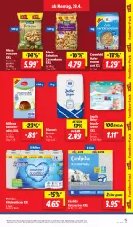 Gazetka promocyjna Lidl - Aktionsprospekt - Gazetka - ważna od 04.05 do 04.05.2024 - strona 19 - produkty: alesto, angebot, Bona, Cashew, cashewkerne, Coshida, eis, feuchttücher, Floralys, hafer, haferflocken, Katzenstreu, kondensmilch, küche, Küchen, küchentücher, lupilu, Milbona, milch, pistazien, preisvorteil, reis, salz, Ti, tücher, ZTE, zucker