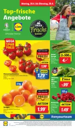 Gazetka promocyjna Lidl - Aktionsprospekt - Gazetka - ważna od 04.05 do 04.05.2024 - strona 2 - produkty: angebot, angebote, beere, beeren, Birnen, brokkoli, coupon, eis, elle, erde, grüner spargel, himbeer, himbeere, himbeeren, LG, möhren, orange, orangen, Rauch, reis, salat, spargel, strauchtomaten, Ti, tomate, tomaten, trauben