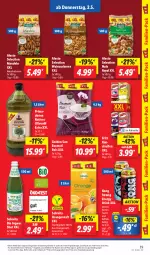 Gazetka promocyjna Lidl - Aktionsprospekt - Gazetka - ważna od 04.05 do 04.05.2024 - strona 47 - produkty: alesto, angebot, aust, basmati, Basmati Reis, bio, coupon, drink, eis, elle, energy drink, frucht, ingwer, Kaustreifen, mandel, mandeln, natives olivenöl, natur, nuss, olive, oliven, olivenöl, olivenöl extra, orange, orangen, orangensaft, preisvorteil, reifen, reis, saft, teller, Ti, vita, walnuss, walnusskerne, ZTE