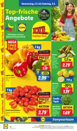 Gazetka promocyjna Lidl - Aktionsprospekt - Gazetka - ważna od 04.05 do 04.05.2024 - strona 50 - produkty: angebot, angebote, basilikum, Birnen, cherrytomaten, coupon, eis, LG, ndk, paprika, paprika mix, reis, Schal, Schale, Ti, tomate, tomaten, topf, zitrone, zitronen