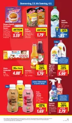 Gazetka promocyjna Lidl - Aktionsprospekt - Gazetka - ważna od 04.05 do 04.05.2024 - strona 53 - produkty: angebot, aoste stickado, burger, coupon, Donut, donuts, dovgan, eis, elle, hygienespüler, Kinder, kinder schokolade, natur, Rauch, reiniger, reis, rel, rwe, sagrotan, schoko, schokolade, stickado, teller, Ti, valensina, volvic, ZTE