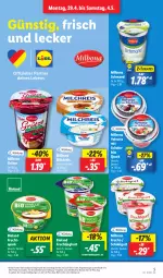 Gazetka promocyjna Lidl - Aktionsprospekt - Gazetka - ważna od 04.05 do 04.05.2024 - strona 7 - produkty: aktionspreis, angebot, bio, bioland, Bona, coupon, eis, frucht, fruchtjoghurt, grütze, joghur, joghurt, Milbona, milch, milchreis, quark, reis, schmand, schoko, Ti, Yo, ZTE