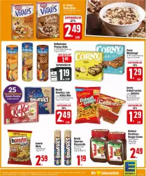 Gazetka promocyjna Edeka - Prospekte - Gazetka - ważna od 24.02 do 24.02.2024 - strona 11 - produkty: beutel, corny, creme, debeukelaer, deka, deutschlandcard, hanuta, haselnuss, kitkat, lion, müsli, Müsliriegel, Nudossi, nuss, riegel, saltletts, smarties, Ti