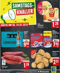 Gazetka promocyjna Edeka - Prospekte - Gazetka - ważna od 24.02 do 24.02.2024 - strona 28 - produkty: Abtei, auer, Bau, Bauer, deka, eier, flasche, geschirr, lebensmittel, reiniger, rind, rinder, steak, steaks
