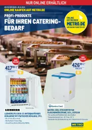 Gazetka promocyjna Metro - ONLINE-MARKTPLATZ - Gazetka - ważna od 05.10 do 05.10.2022 - strona 1 - produkty: Bau, beleuchtung, Brei, creme, decke, Deckel, eis, eiscreme, flasche, Glasdeckel, kühlgerät, led-beleuchtung, LG, liebherr, Metro, mit led-beleuchtung, ring, Ti, tisch