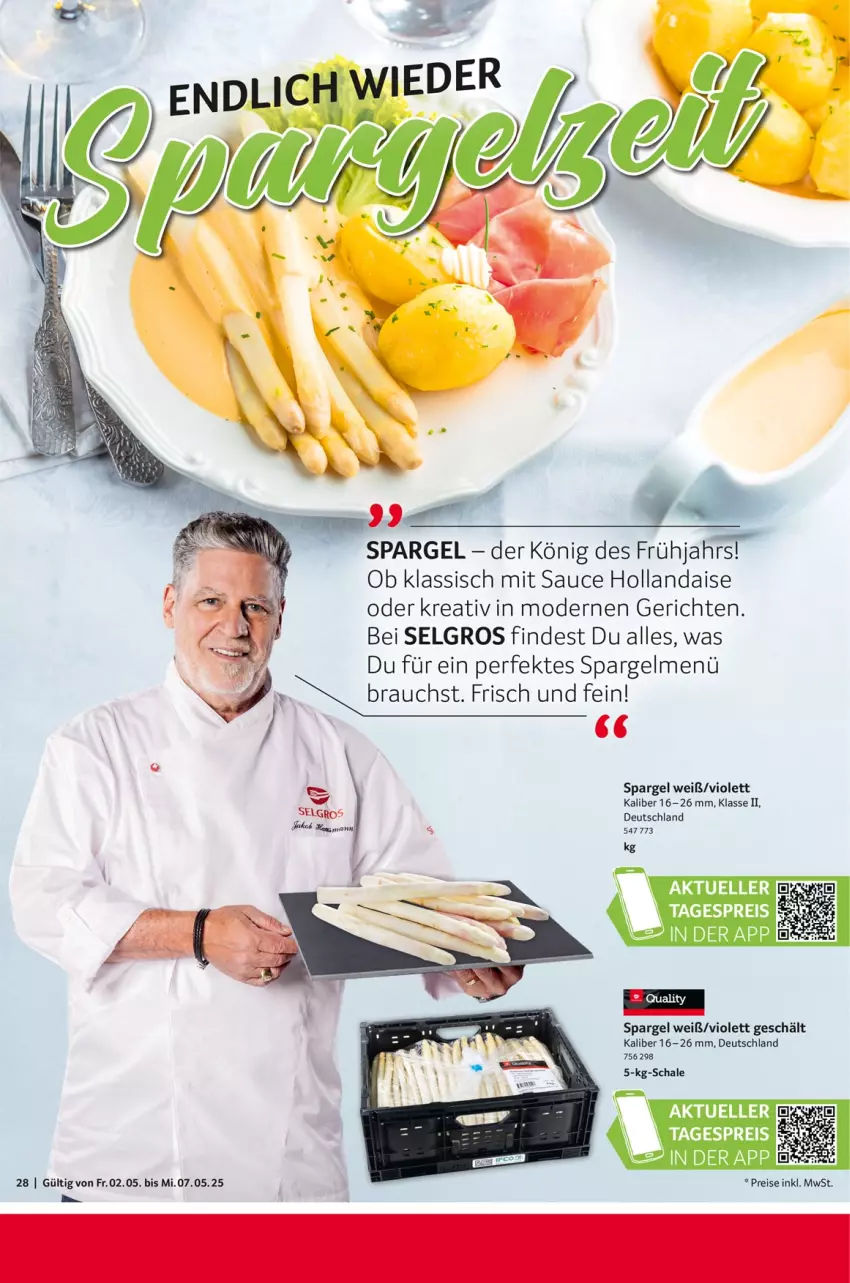 Aktueller Prospekt Selgros - Food - von 02.05 bis 07.05.2025 - strona 28 - produkty: eis, hollandaise, homann, LG, Mode, reis, sauce, sauce hollandaise, Schal, Schale, spargel, Ti