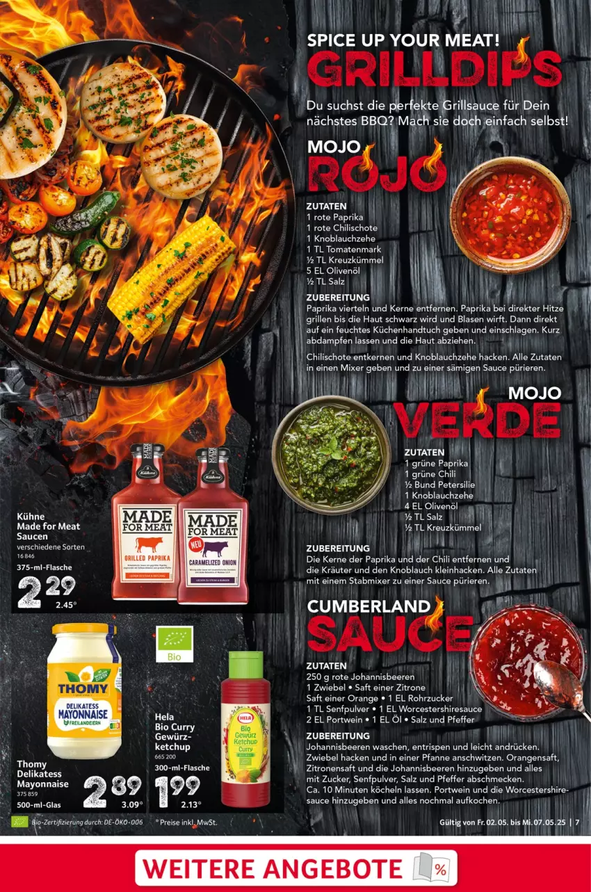 Aktueller Prospekt Selgros - Food - von 02.05 bis 07.05.2025 - strona 7 - produkty: angebot, angebote, beere, beeren, caramel, chili, eis, gewürz, grill, grillsauce, handtuch, johannisbeere, Johannisbeeren, ketchup, knoblauch, kräuter, küche, Küchen, Kühne, mayonnaise, Mixer, olive, oliven, olivenöl, orange, orangen, orangensaft, paprika, petersilie, pfanne, pfeffer, Portwein, reis, resa, rohrzucker, Rote Johannisbeeren, saft, salz, sauce, saucen, senf, sim, stabmixer, tee, thomy, Ti, tomate, tomaten, tomatenmark, tuc, wein, Yo, zitrone, zitronen, zitronensaft, zucker, zwiebel