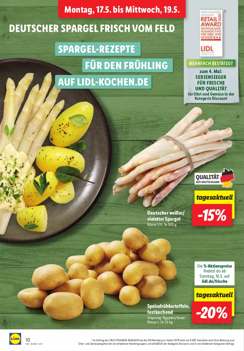 Aktueller Prospekt Lidl - Aktionsprospekt - von 17.05 bis 22.05.2021 - strona 10