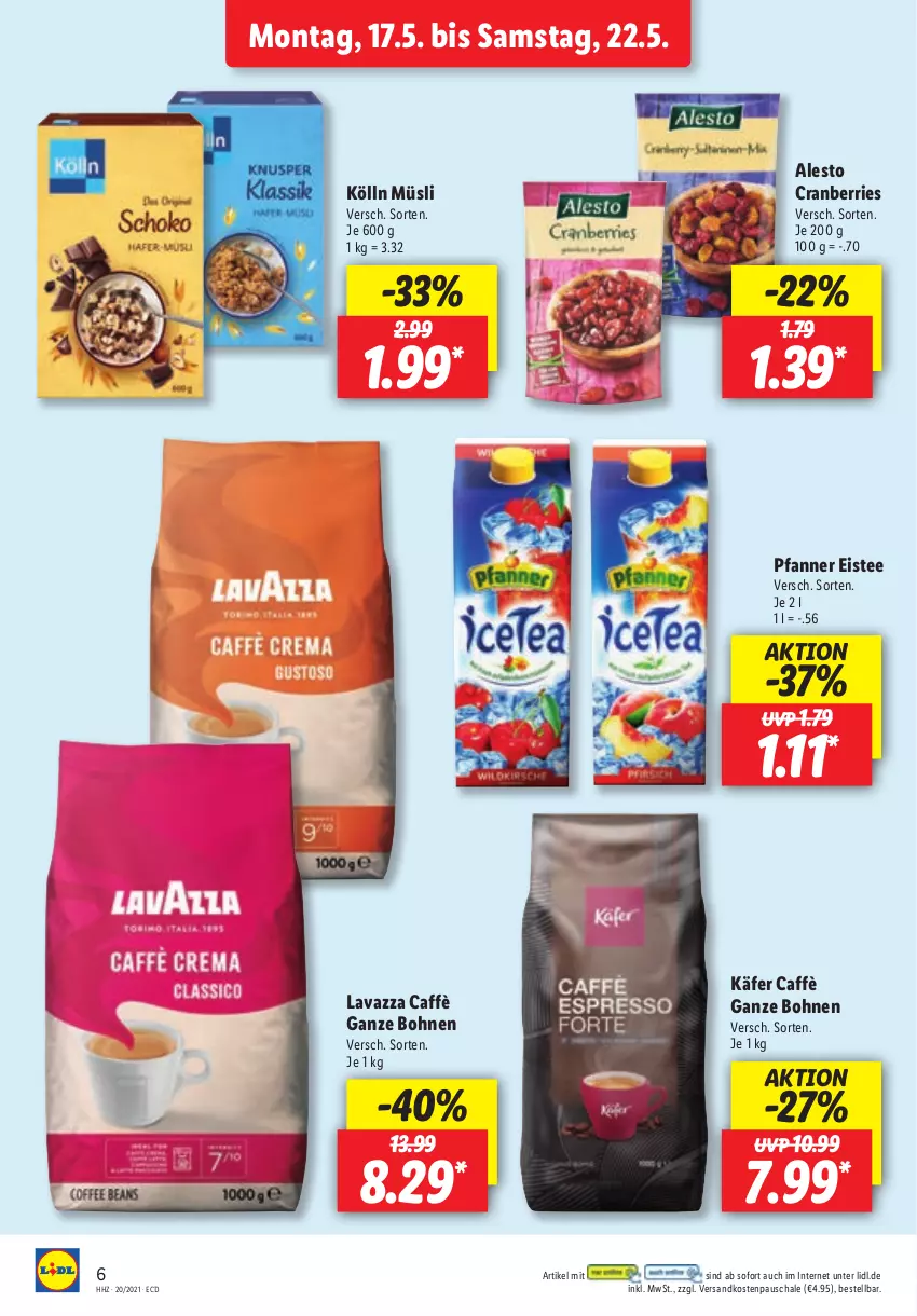 Aktueller Prospekt Lidl - Aktionsprospekt - von 17.05 bis 22.05.2021 - strona 6