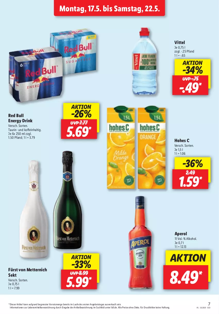 Aktueller Prospekt Lidl - Aktionsprospekt - von 17.05 bis 22.05.2021 - strona 7