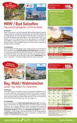 Gazetka promocyjna Rewe Reisen - Reiseprospekt - Gazetka - ważna od 29.04 do 29.04.2022 - strona 27 - produkty: auer, axe, Bad, Bademantel, bett, bier, Biere, buch, burger, dessert, drink, drinks, dusche, eier, eis, elle, gin, inklusivleistungen, innenpool, kaffee, Kinder, küche, kuchen, kurtaxe, leine, Mantel, Mode, natur, pool, reis, ring, rwe, salat, salz, schwein, Sport, Sprudel, suppe, Ti, tisch, uhr, vita, wasser, Wassersport, wein, Weste, Whirlpool