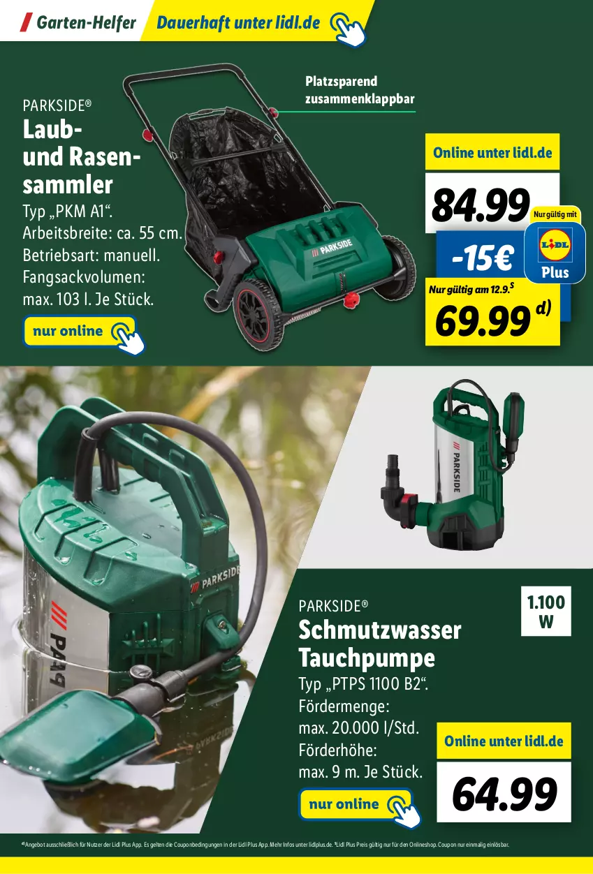 Aktueller Prospekt Lidl - Parkside Booklet 2023 - von 01.09 bis 22.10.2023 - strona 46 - produkty: angebot, auer, Brei, coupon, eis, Garten, HP, Parkside, rasen, reis, sac, Ti, wasser