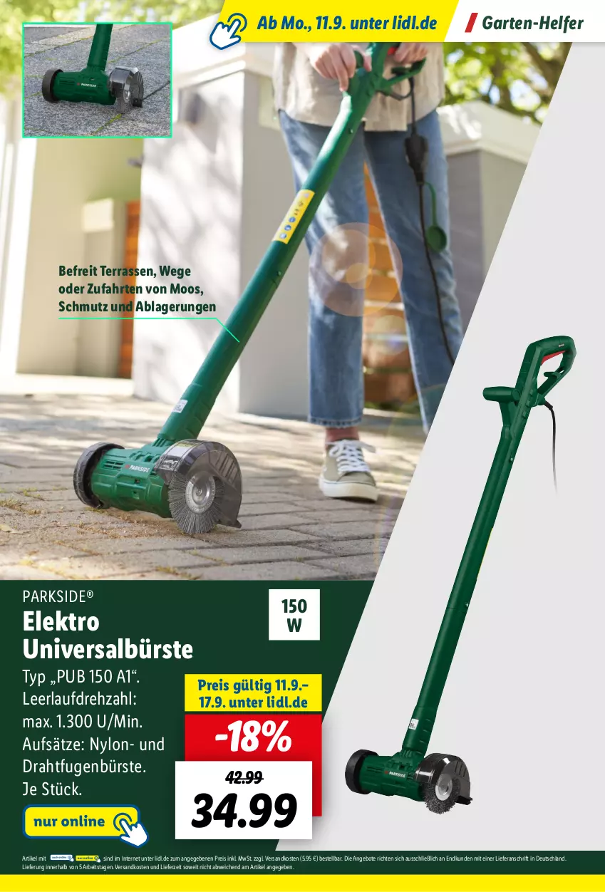 Aktueller Prospekt Lidl - Parkside Booklet 2023 - von 01.09 bis 22.10.2023 - strona 47 - produkty: angebot, angebote, bürste, Draht, eis, Elektro, Fugenbürste, Garten, ndk, Parkside, reis, Ti