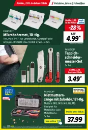 Gazetka promocyjna Lidl - Parkside Booklet 2023 - Gazetka - ważna od 22.10 do 22.10.2023 - strona 39 - produkty: angebot, angebote, Bohrerset, eis, latte, LG, messer, ndk, Parkside, reis, teppich, Ti, ZTE