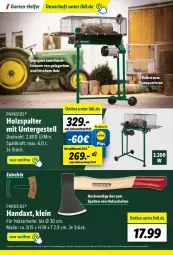 Gazetka promocyjna Lidl - Parkside Booklet 2023 - Gazetka - ważna od 22.10 do 22.10.2023 - strona 58 - produkty: angebot, auer, coupon, eis, Garten, Holz, Holzspalter, kraft, Parkside, reis, Sport, Ti, Tiere