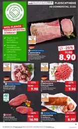 Gazetka promocyjna Kaufland - Prospekt - Gazetka - ważna od 28.02 do 28.02.2024 - strona 17 - produkty: angebot, angebote, beef, besteck, braten, burger, deo, eis, elle, fleisch, geschirr, gewürz, gulasch, hackfleisch, hüftsteak, ilag, jungbullen, Knödel, rind, rinder, rinderhackfleisch, schwein, schwein und rind, schweine, schweinenacken, schweinerücken, steak, teller, Ti, vom schwein und rind, wein, weine