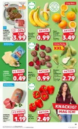 Gazetka promocyjna Kaufland - Prospekt - Gazetka - ważna od 28.02 do 28.02.2024 - strona 43 - produkty: ammerländer, angebot, angebote, banane, bananen, Birnen, butter, butterkäse, eis, jungbullen, Käse, LG, merl, minutensteaks, orange, orangen, paprika, paprika rot, reis, rote bete, salami, schnittkäse, Sport, steak, steaks, tafelbirnen, Ti