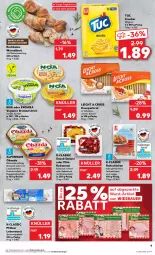 Gazetka promocyjna Kaufland - Prospekt - Gazetka - ważna od 28.02 do 28.02.2024 - strona 9 - produkty: Alpenhain, angebot, angebote, auer, aufstrich, Bau, Bauer, Becher, brot, brotaufstrich, cracker, doppelrahmstufe, emmentaler, exquisa, gin, kabanos, Käse, Lauchzwiebel, leberwurst, natur, obazda, rohschinken, salami, schinken, snack, spitzenqualität, Ti, tuc, wiesbauer, wurst, zwiebel