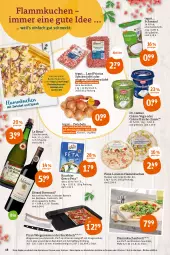 Gazetka promocyjna Tegut - Angebote der Woche - Gazetka - ważna od 27.08 do 27.08.2022 - strona 18 - produkty: alkohol, Bau, Becher, bio, brut, Dr. Oetker, edelstahl, ente, feta, flammkuchen, flasche, getränk, getränke, Holz, isana, kuchen, lamm, landprimus, lorenz, merl, merlot, messer, natur, natura, pizza, rezept, ring, rotwein, sana, schinken, schmand, Speck, Ti, wein, würfel, ZTE, zwiebel, zwiebeln