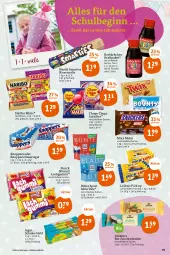 Gazetka promocyjna Tegut - Angebote der Woche - Gazetka - ważna od 27.08 do 27.08.2022 - strona 19 - produkty: beutel, bio, chupa, chupa chups, flasche, frucht, Fruchtschnitte, gin, goldbären, haribo, knoppers, kraft, lachgummi, leibniz, Lutscher, mars, natur, natura, nestlé, nimm2, nuss, nussriegel, riegel, ritter, ritter sport, schoko, smarties, Sport, storck, Ti, Tüte