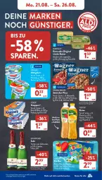 Gazetka promocyjna AldiSud - NÄCHSTE WOCHE - Gazetka - ważna od 26.08 do 26.08.2023 - strona 7 - produkty: aldi, almighur, almighurt, Becher, beere, butter, ehrmann, ehrmann almighurt, eis, eistee, fisch, fische, Fischer, flasche, fuzetea, gin, himbeer, himbeere, irische butter, je 250-g-packung, kerrygold, knoppers, lack, mozzarella, Ofen, original wagner, pfirsich, pizza, reis, rel, rotkäppchen, salz, Schere, Schöller, sekt, steinofen, storck, tee, Ti, wagner, ZTE