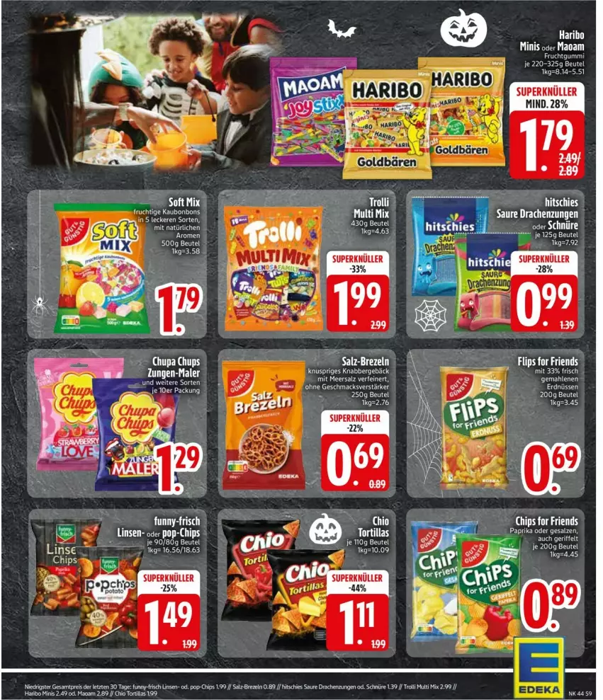 Aktueller Prospekt Edeka - Prospekte - von 26.10 bis 31.10.2026 - strona 11 - produkty: beutel, bonbons, brezel, Brezeln, chips, chupa, chupa chups, eis, frucht, funny-frisch, haribo, linsen, maoam, reis, rel, salz, Ti, trolli, ZTE