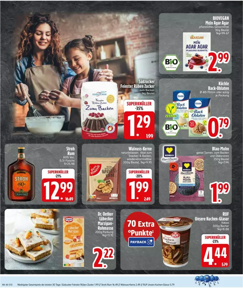 Aktueller Prospekt Edeka - Prospekte - von 26.10 bis 31.10.2026 - strona 12 - produkty: beutel, eis, kuchen, marzipan, natur, nuss, Oblaten, reis, rum, snack, südzucker, Ti, walnuss, ZTE, zucker