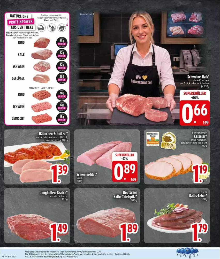 Aktueller Prospekt Edeka - Prospekte - von 26.10 bis 31.10.2026 - strona 16 - produkty: Abtei, eier, eis, filet, fleisch, hackfleisch, kasseler, reis, rind, schnitzel, schwein, schweine, schweinefilet, Ti, wein, weine, ZTE