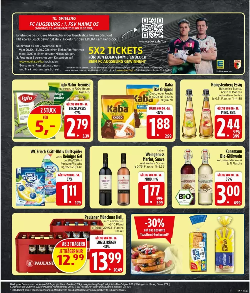 Aktueller Prospekt Edeka - Prospekte - von 26.10 bis 31.10.2026 - strona 31 - produkty: aceto, balsam, balsamico, balsamico bianco, bio, eis, essig, flasche, gewinnspiel, Glühwein, hengstenberg, kraft, merl, merlot, Mode, nuss, reiniger, reiniger gel, reis, Ti, wc frisch, wein, Yo, Zelt, ZTE